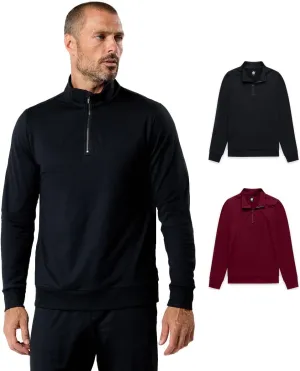 INTO THE AM Endeavor Quarter Zip Pullover Men S-4XL Mens 1/4 Zip Golf Sweater Jacket