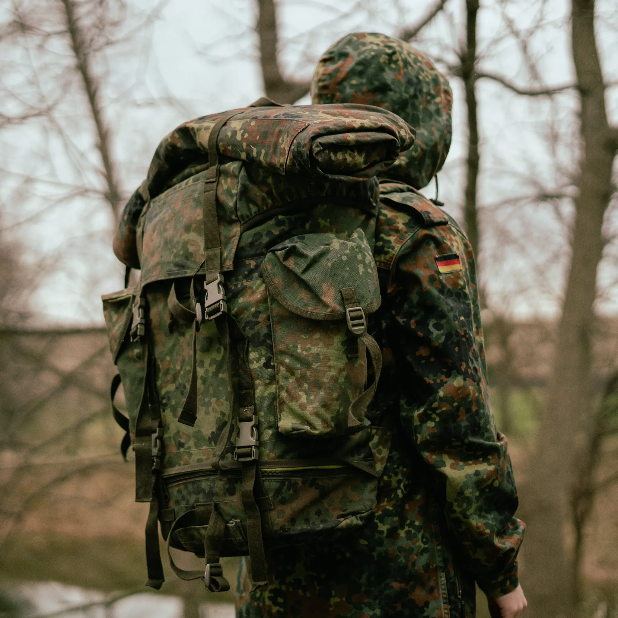Issued German Flecktarn Combat Rucksack