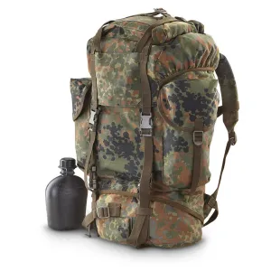 Issued German Flecktarn Combat Rucksack