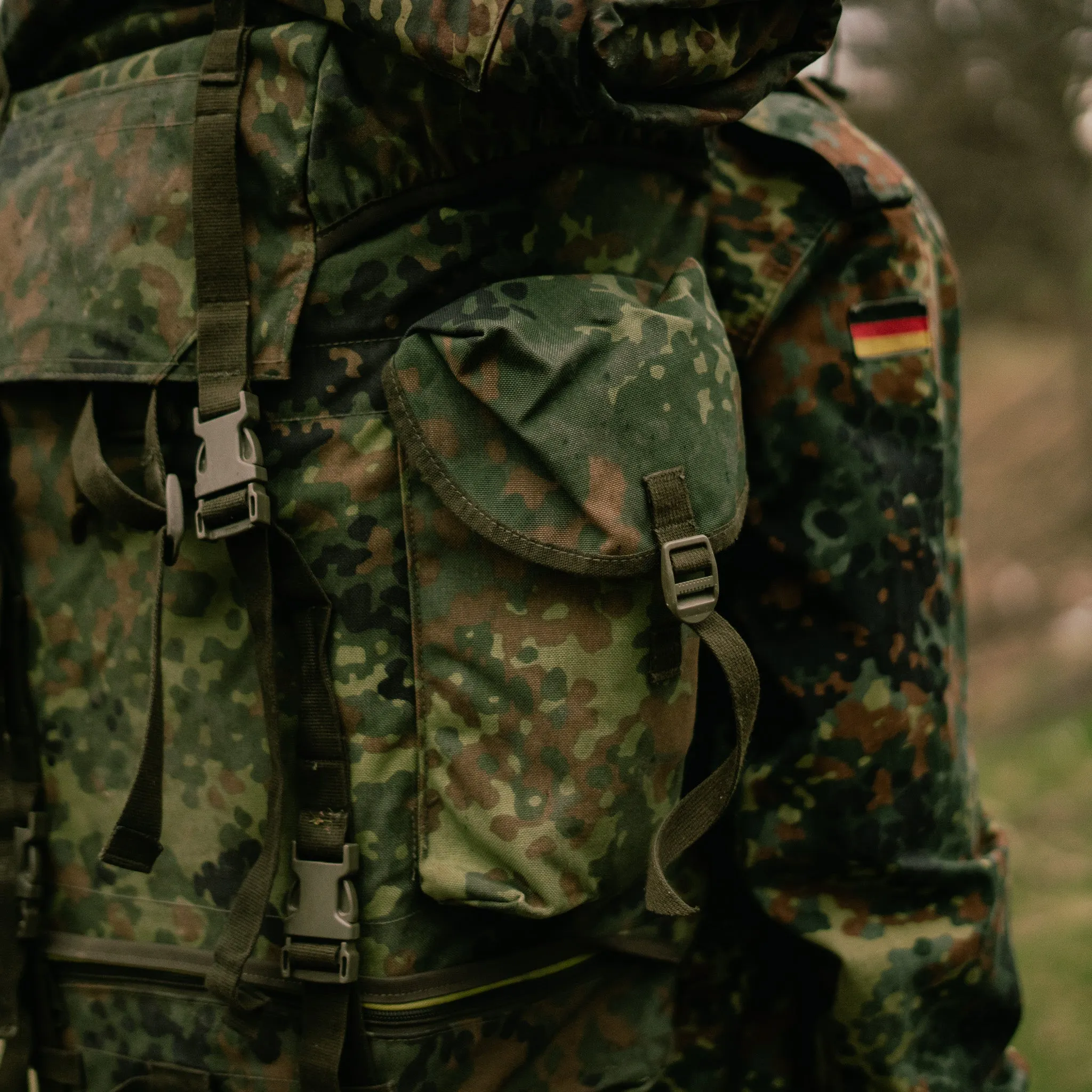 Issued German Flecktarn Combat Rucksack