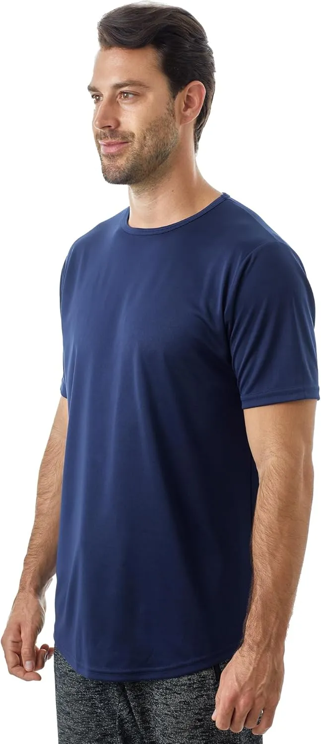 JC DISTRO Mens Hipster Hip Hop Elong Longline Crewneck T-Shirt