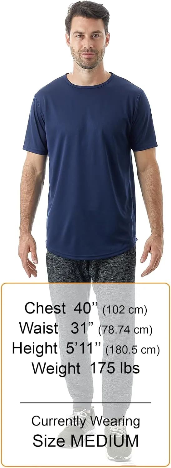JC DISTRO Mens Hipster Hip Hop Elong Longline Crewneck T-Shirt
