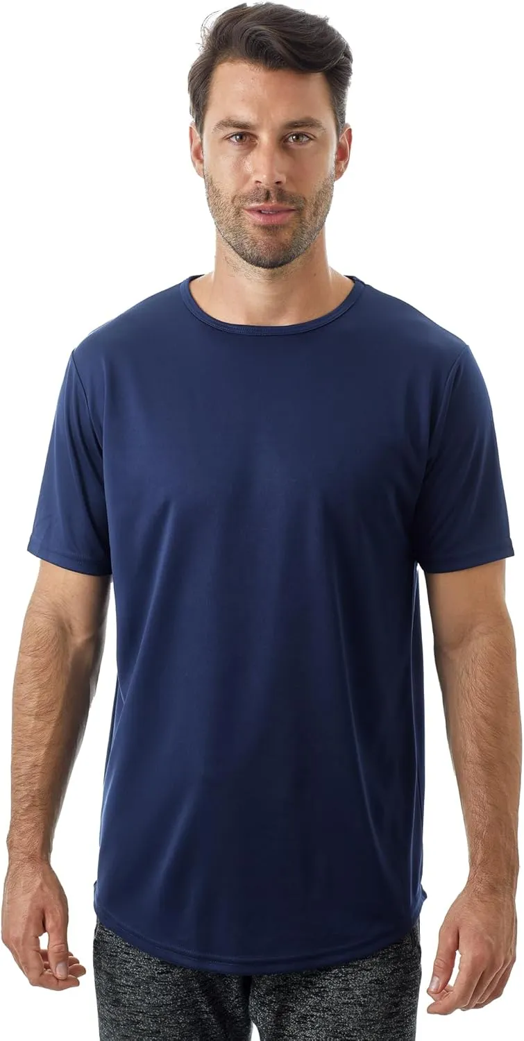 JC DISTRO Mens Hipster Hip Hop Elong Longline Crewneck T-Shirt