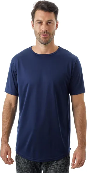 JC DISTRO Mens Hipster Hip Hop Elong Longline Crewneck T-Shirt
