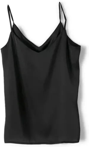 JSEIAJB Women Camisole Fashion Strap Top Halter V Neck Basic Sleeveless Satin Silk Tank Tops Women's Spring(X-Lcode)