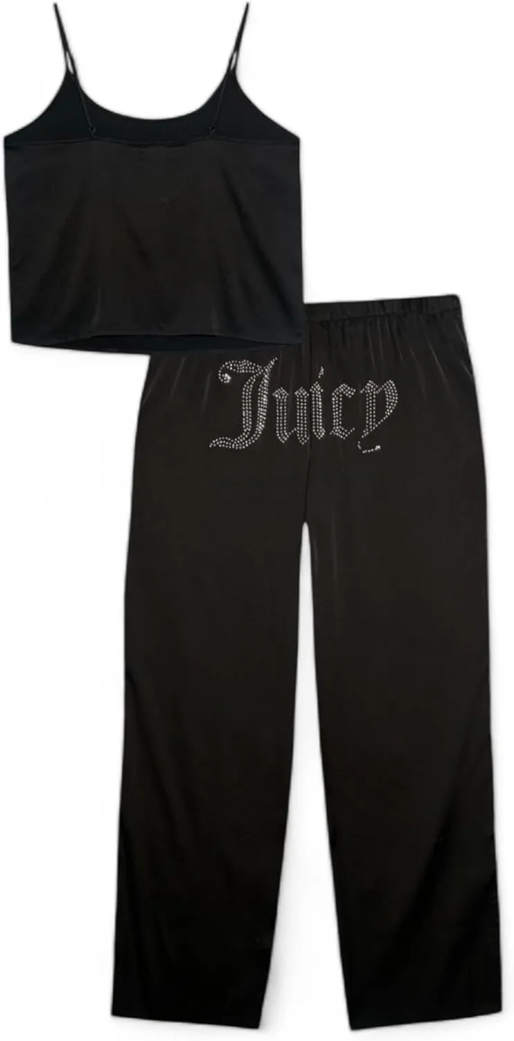 Juicy Couture Womens Satin Cami and Pants Pajama Set