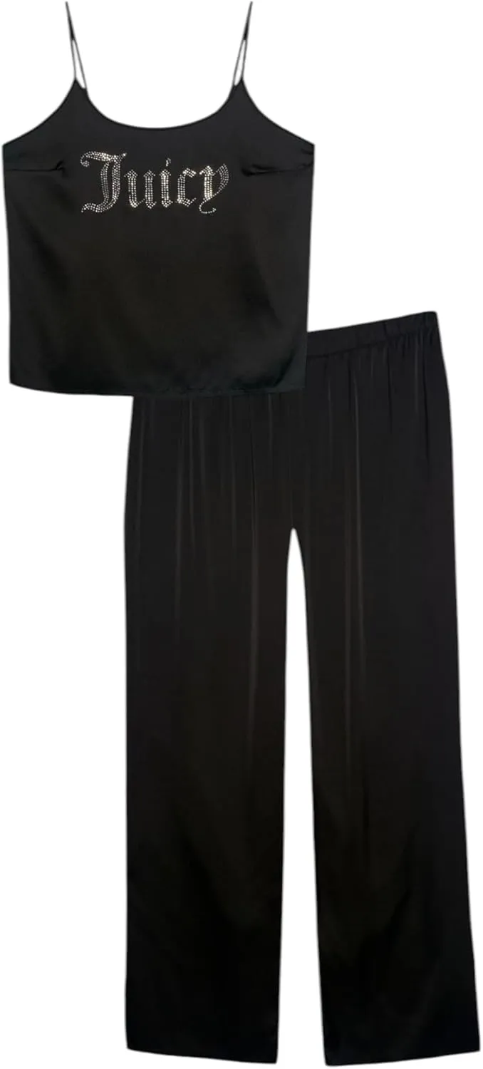 Juicy Couture Womens Satin Cami and Pants Pajama Set