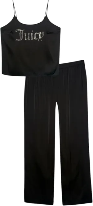 Juicy Couture Womens Satin Cami and Pants Pajama Set