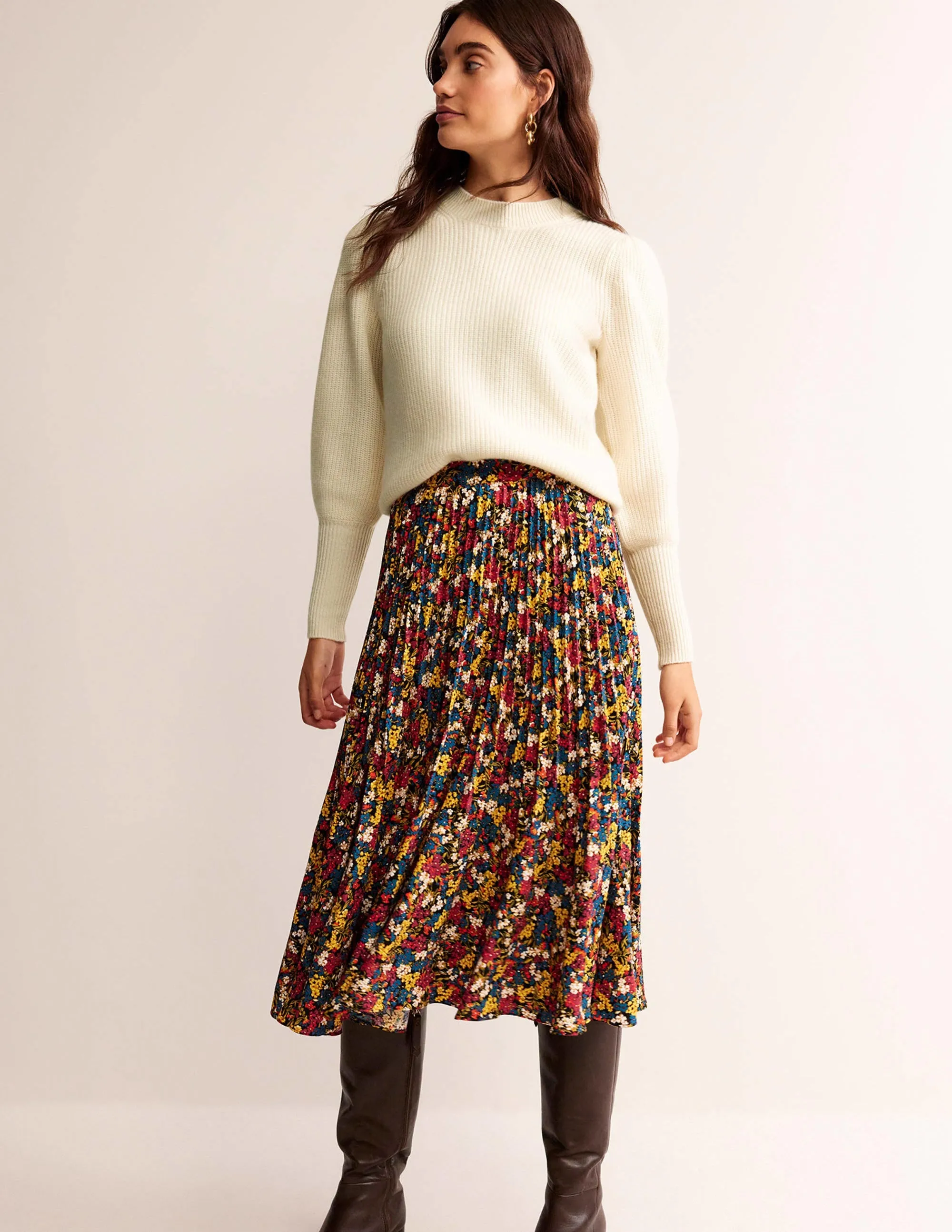 Key-Hole Cashmere Jumper-Warm Ivory