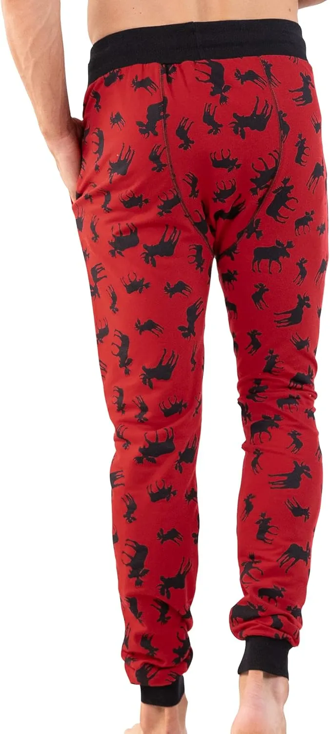 Lazy One Pajama Pants for Men, Cotton Long Johns for Men