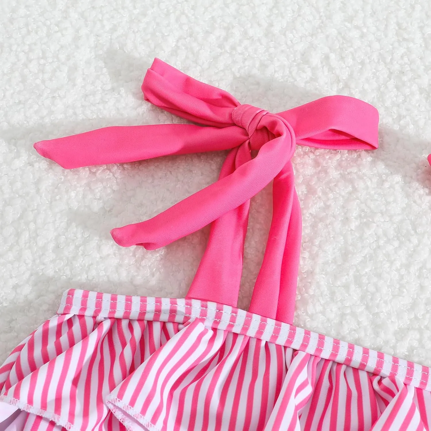 Little Girls Two Piece Bikini Set Ruffle Stripe Watermelon Summer Beach Bathing Suit Swimsuit 1-5 Years