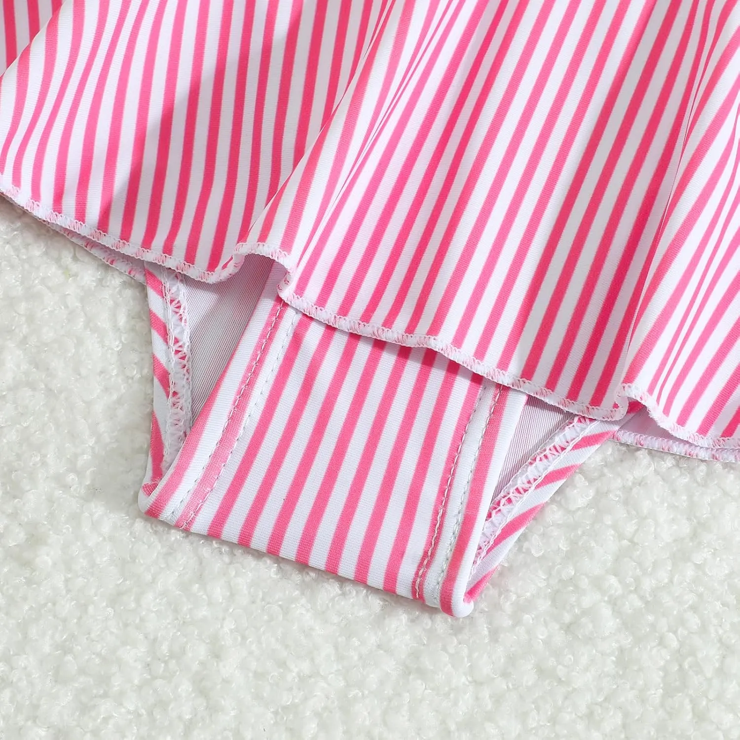 Little Girls Two Piece Bikini Set Ruffle Stripe Watermelon Summer Beach Bathing Suit Swimsuit 1-5 Years