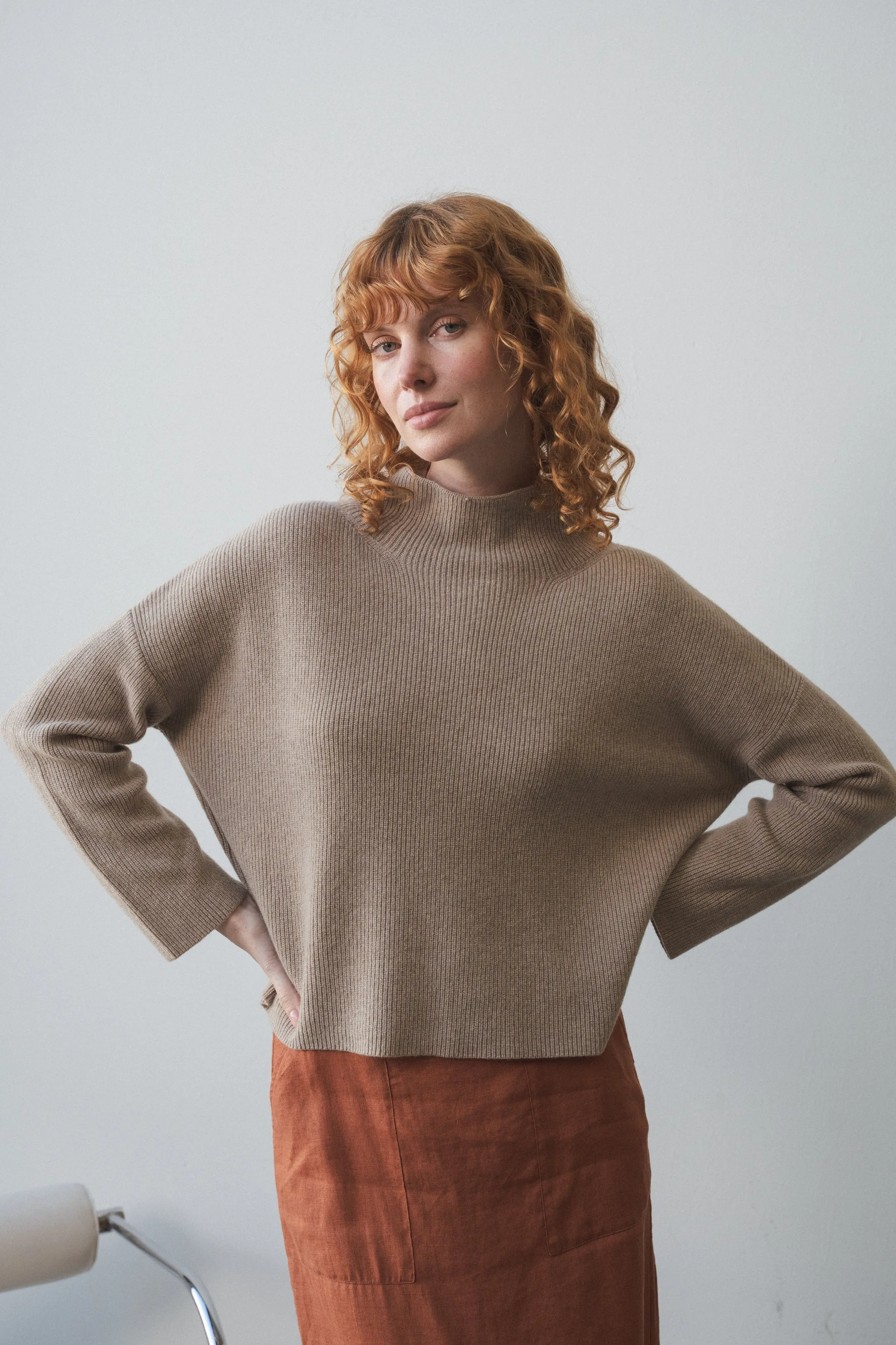 LUMI OATMEAL CASHMERE KNIT