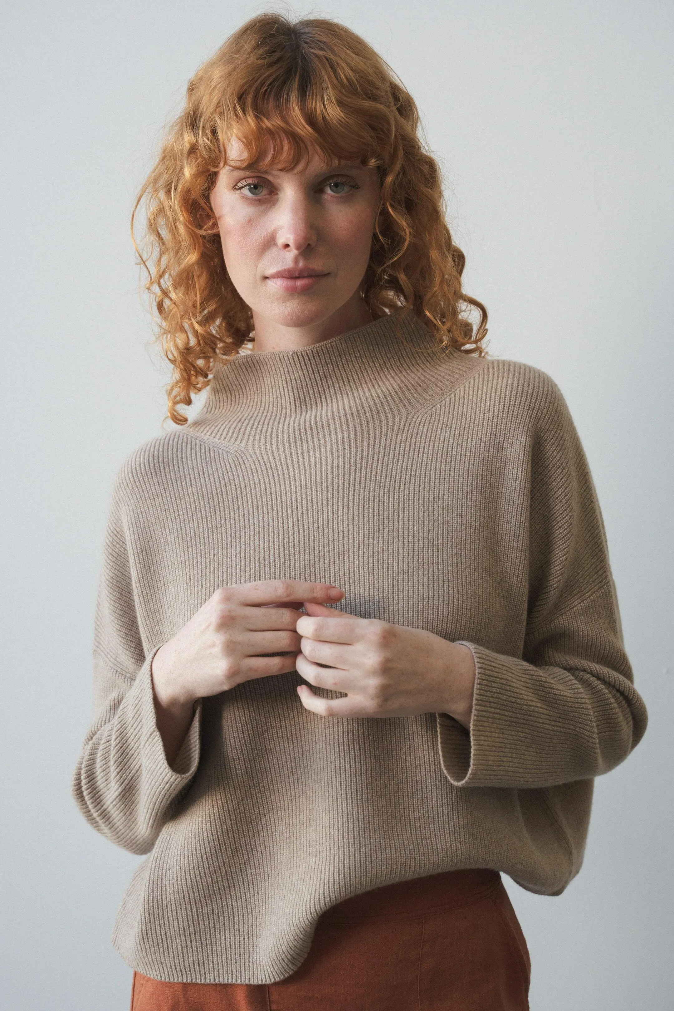 LUMI OATMEAL CASHMERE KNIT