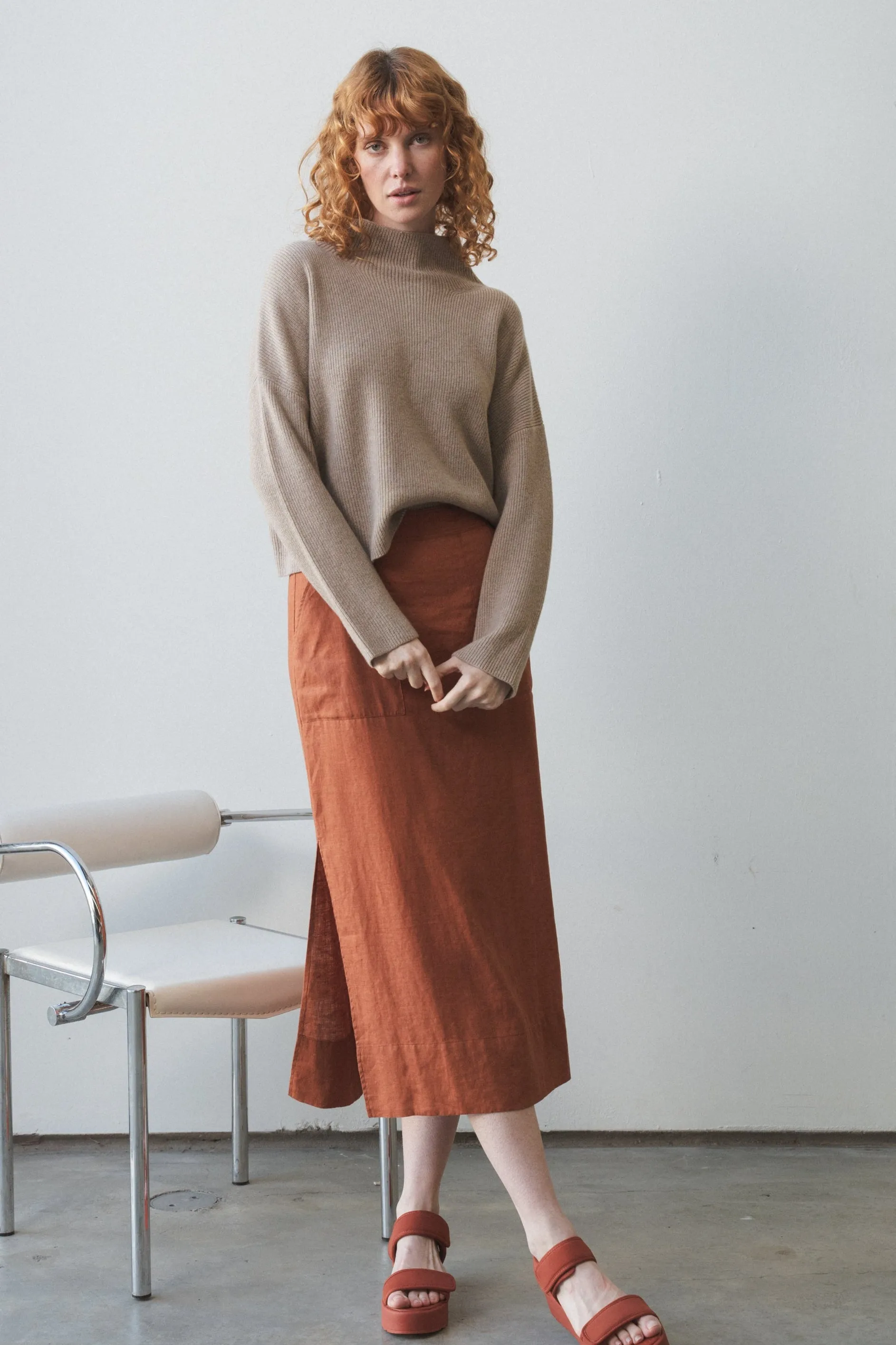 LUMI OATMEAL CASHMERE KNIT