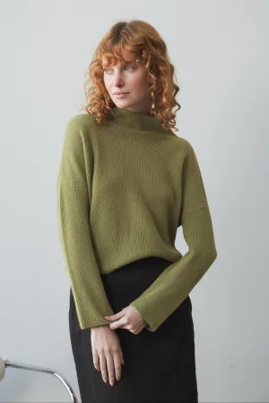 LUMI OLIVE CASHMERE KNIT