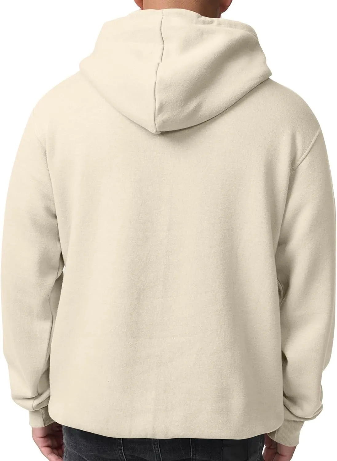 Mens Hoodies Pullover Drawstring Soft Fleece Hoodies Heavyweight Casual Classic Long Sleeve Shirt with Kangaroo Pockets