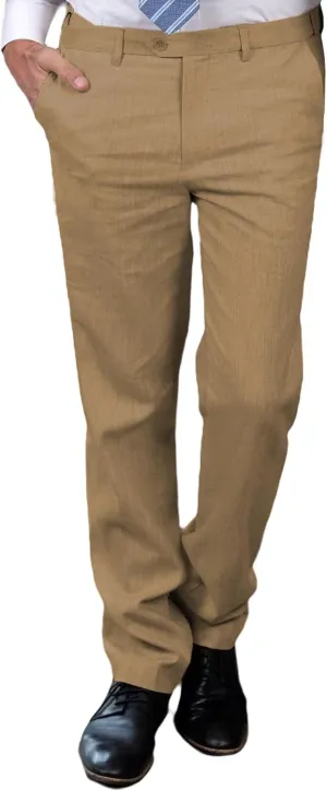 Men's Linen Pants Dress Lightweight Summer Business Linen Long Suit Pants