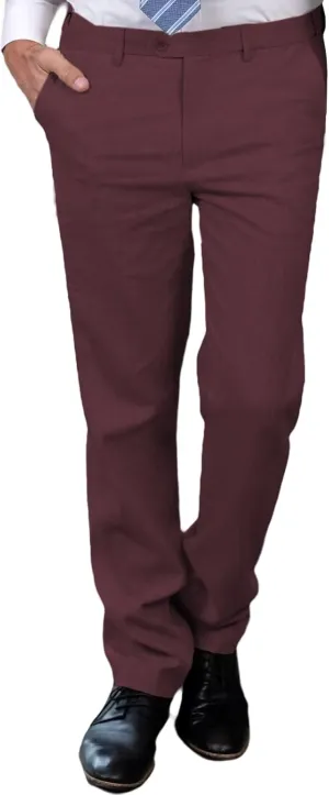 Men's Linen Pants Dress Lightweight Summer Business Linen Long Suit Pants