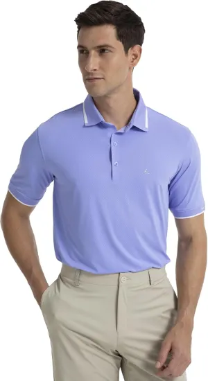 Men's Premium Golf Polo  Silky Tech Nylon, Cooling, UV-Resistant, Quick-Dry Athletic Shirt for Golf, Tennis