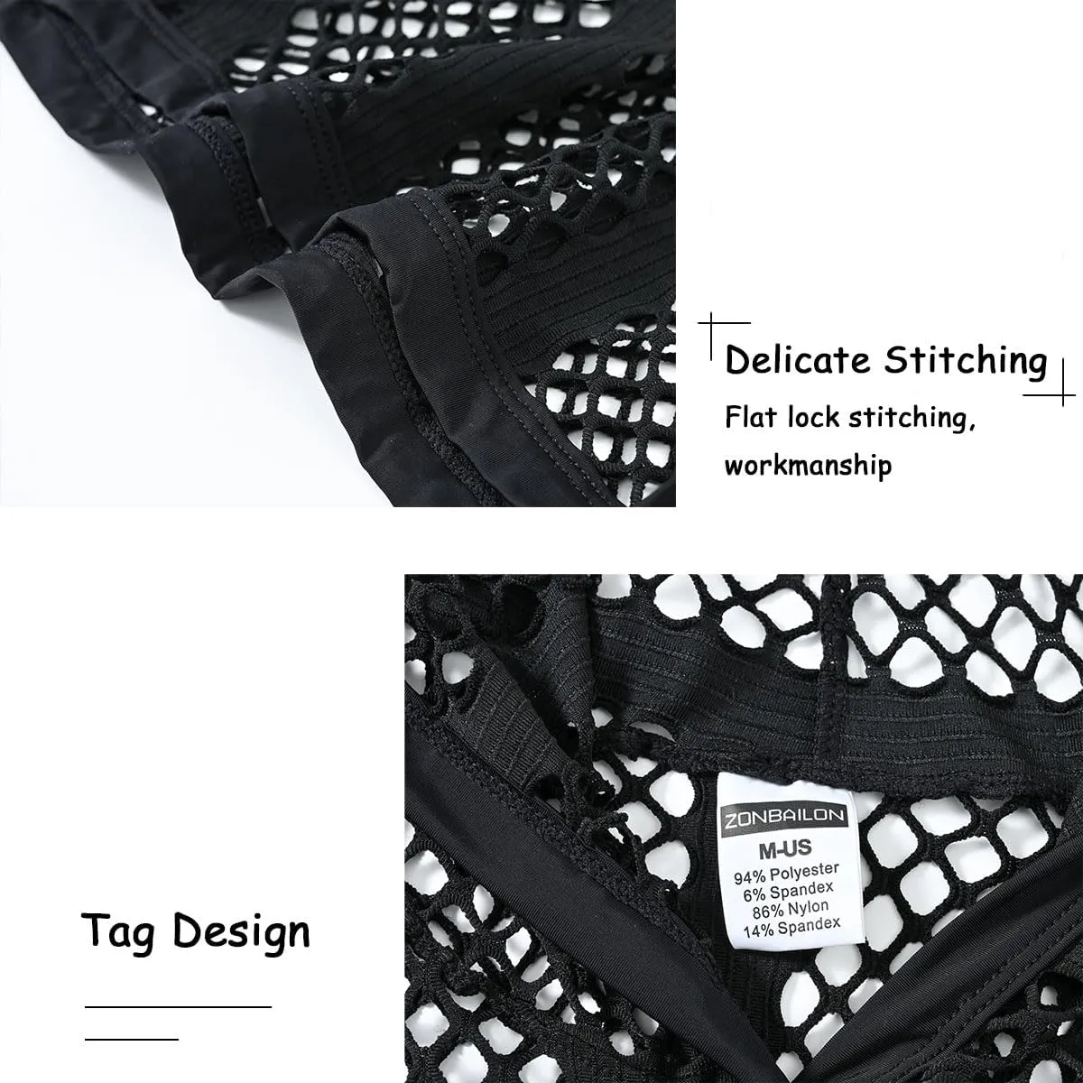 Men's Sexy See Through Fishnet Hoodies Short Sleeve T-Shirt Sheer Mesh Pullover