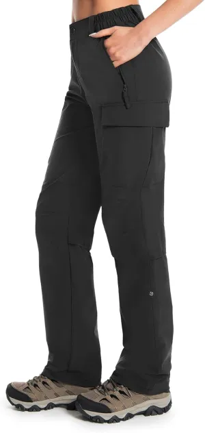 Moosehill Women's Hiking Pants Lightweight Quick Dry Water Resistant Cargo Travel Work Summer Pants for All Seasons