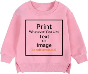 MYGBCPJS Kids Custom Hooded Sweatshirt Design Your Own Personalized Hoody Toddler add Text Image Pullover Hoodie Top