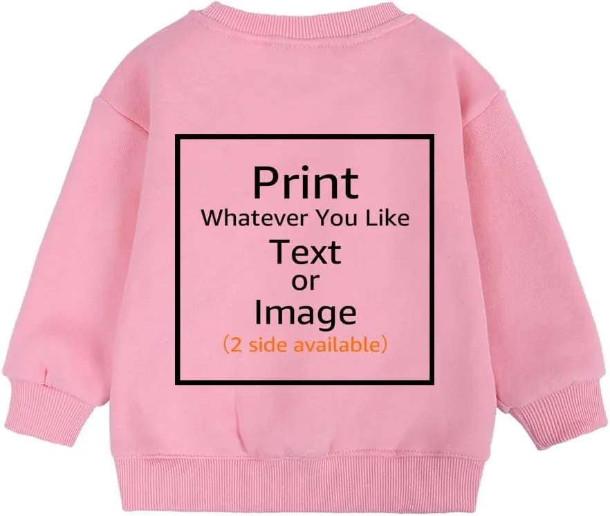 MYGBCPJS Kids Custom Hooded Sweatshirt Design Your Own Personalized Hoody Toddler add Text Image Pullover Hoodie Top