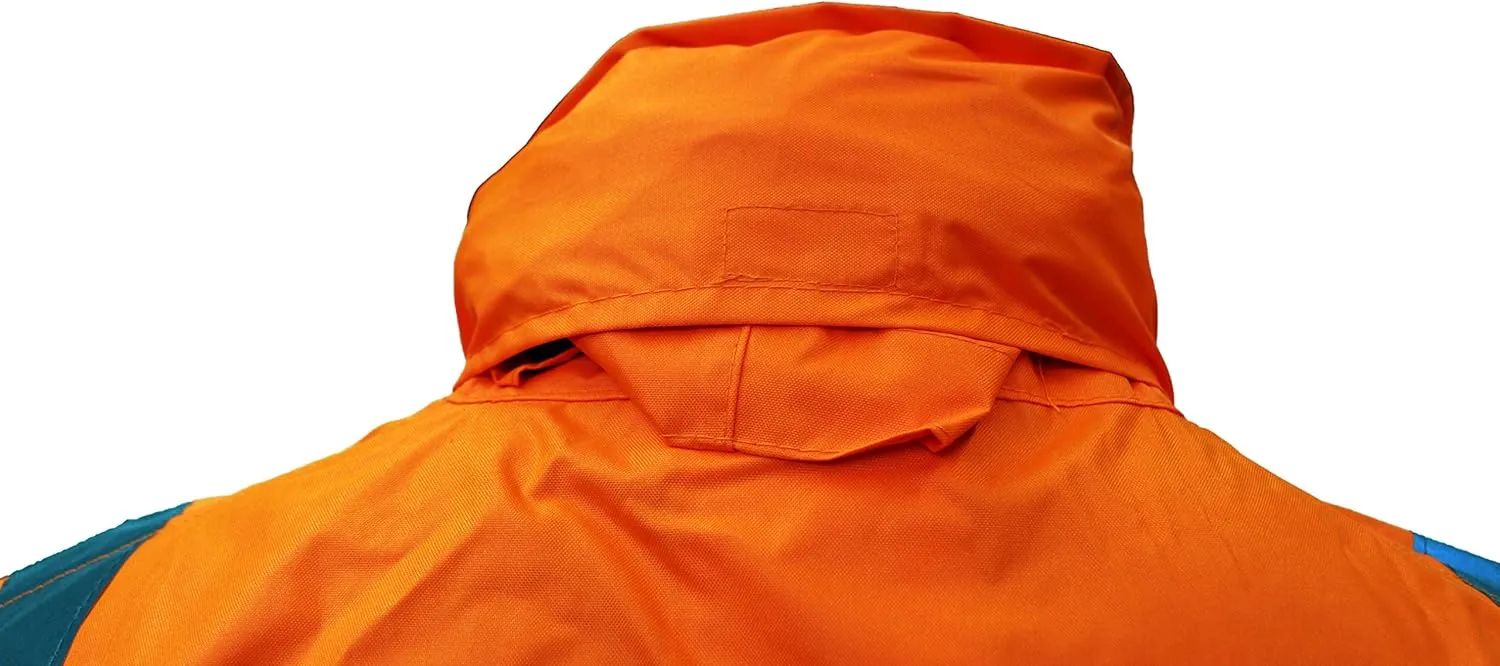 New York Hi-Viz Workwear RK Safety RW-CLA3 Class 3 Rain suit, Jacket, Pants High Visibility Reflective Black Bottom