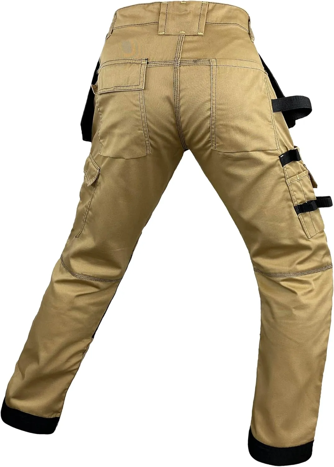 Notus Mens Construction Tactical Carpenter Multi-Pockets Cordura Knee and Holster Pockets Reinforced Work Pants
