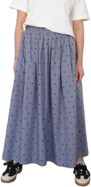 NUFIWI Women Y2k Striped Maxi Skirts High Elastic Waist Ruched Flowy Long Skirts Boho Casual A Line Flare Skirts