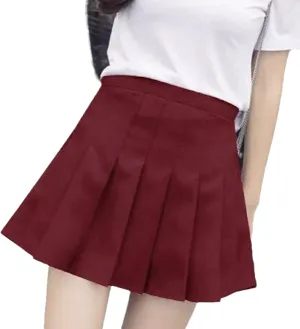 OFFSUM Womens Short Skirts - Summer Women Tennis Skirt High Waist Student Pleated Skirts Women Sweet Girls Dance Mini