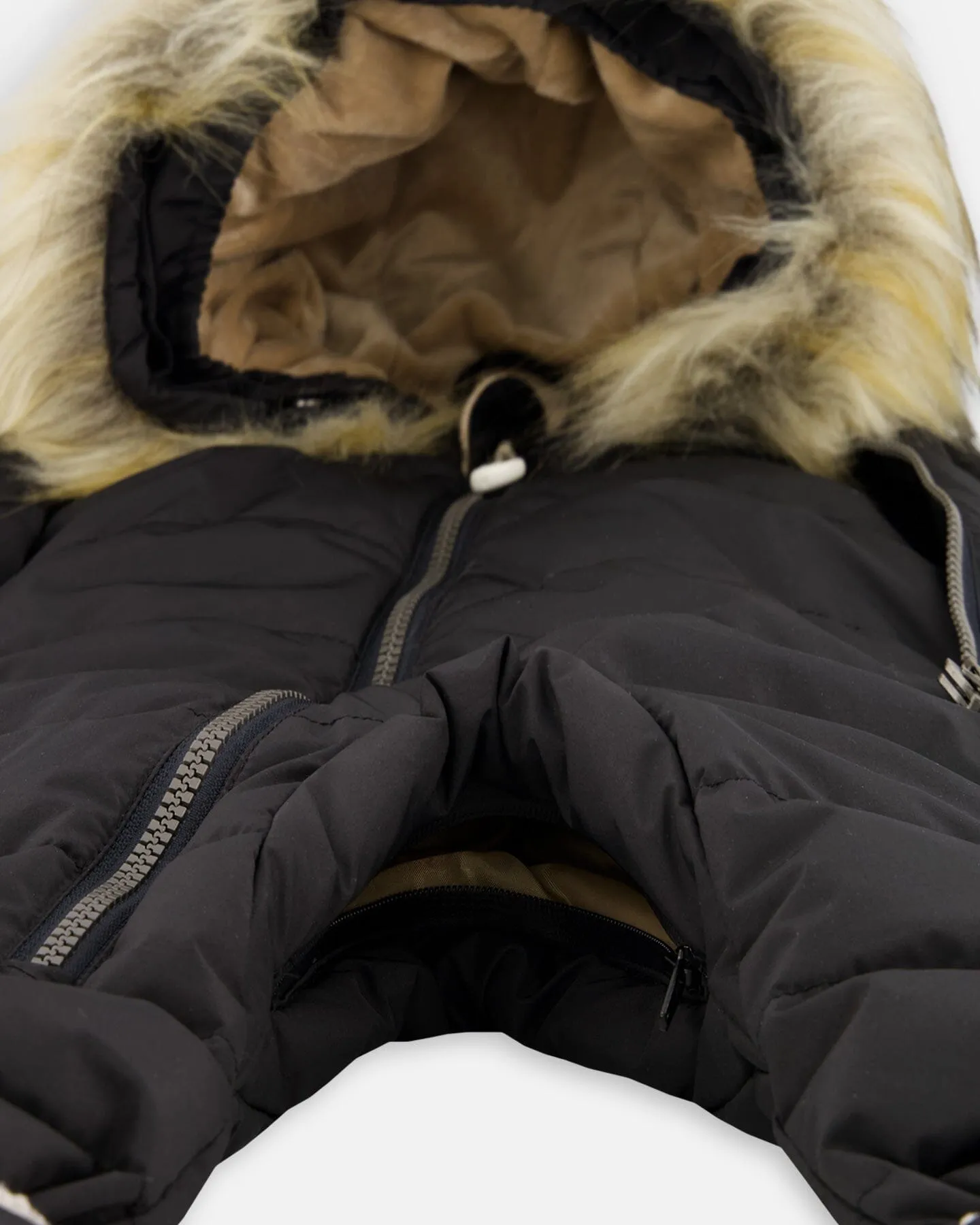One Piece Baby Car Seat Snowsuit Midnight Black