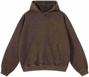 POHADON Oversized Hoodies for Men Women Acid Wash Heavy Cotton Hooded Pullover Sweatshirt Vintage Y2k Streetwear