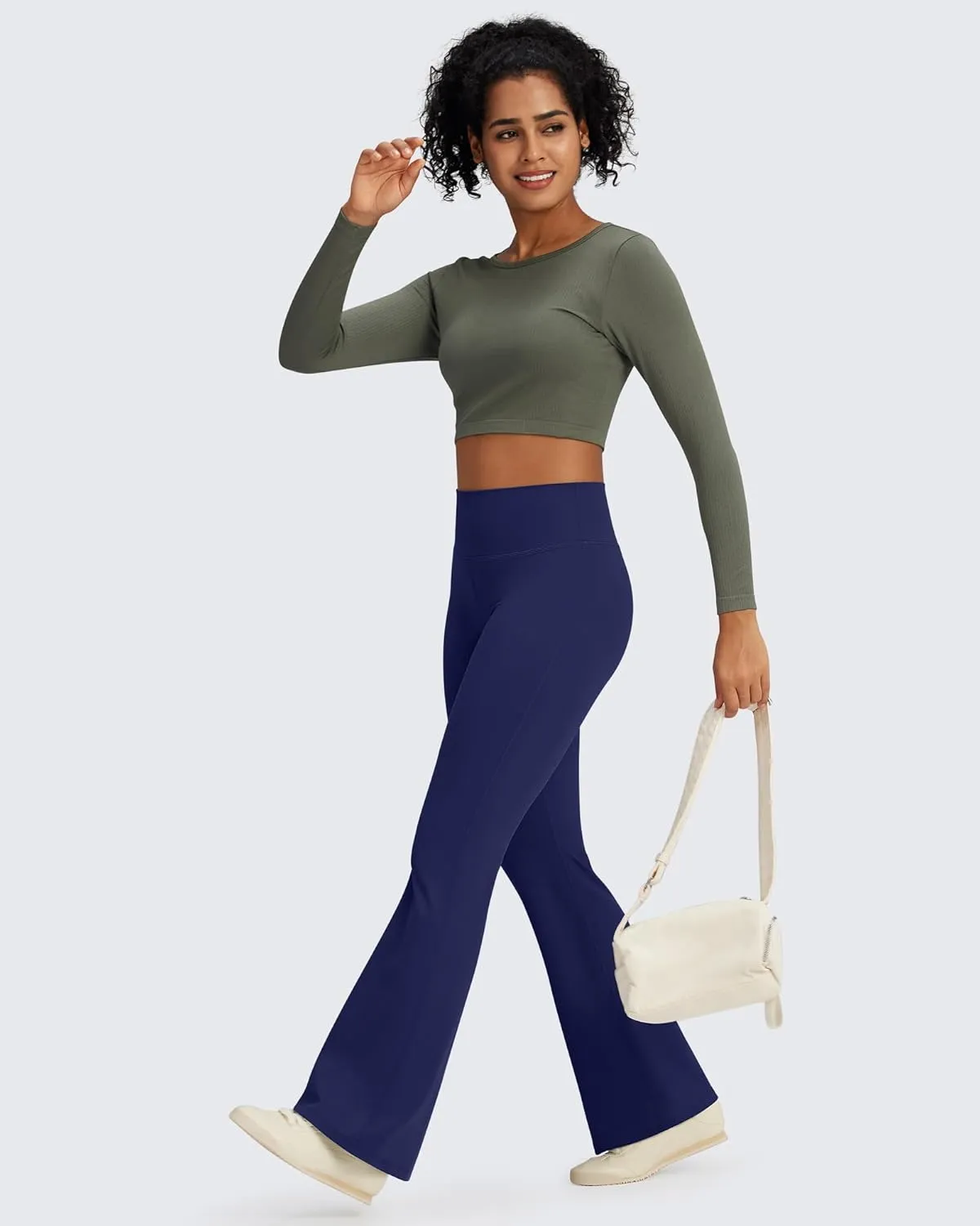 Promover Bootcut Yoga Pants for Women High Waist Dress Pants Flare Leggings 29" 31" 33" Workout Pant for Casual Work