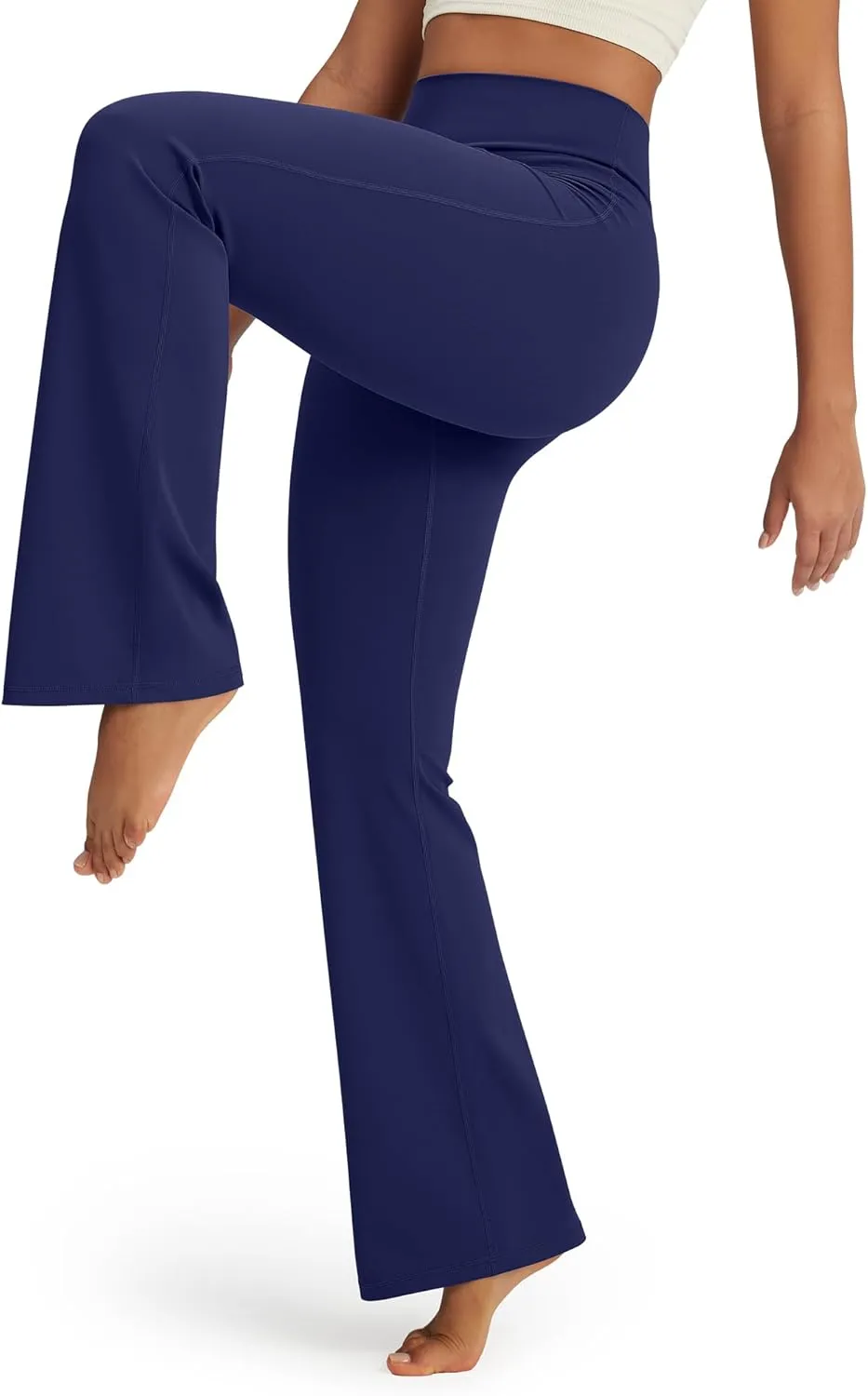 Promover Bootcut Yoga Pants for Women High Waist Dress Pants Flare Leggings 29" 31" 33" Workout Pant for Casual Work