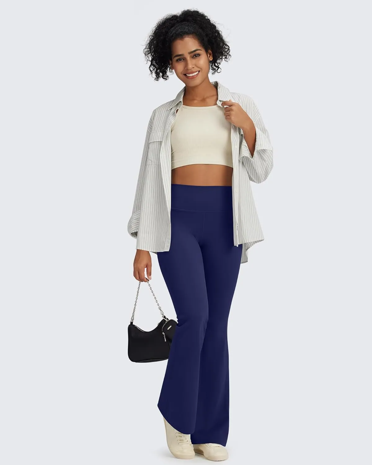 Promover Bootcut Yoga Pants for Women High Waist Dress Pants Flare Leggings 29" 31" 33" Workout Pant for Casual Work