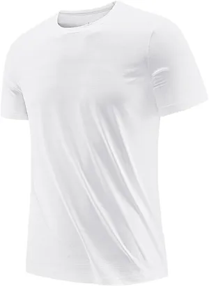 Quick Dry Sports T Shirt Men's Short Sleeve Summer Casual Mesh Cotton Plus Size Gym T Shirt Clothes
