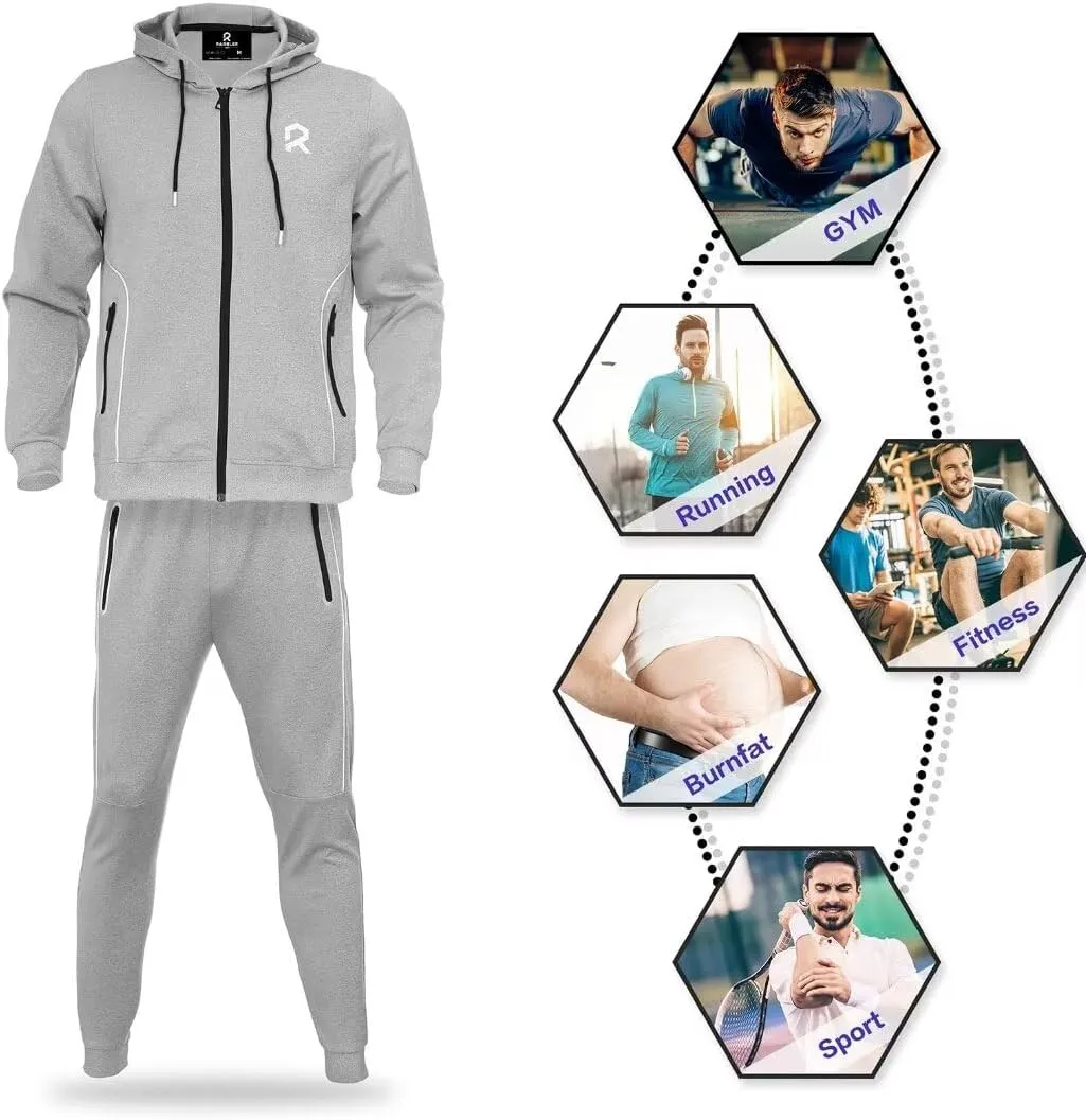 R RAMBLER 1985 Men's Tracksuit Active fashion Hoodie outifts zip sweatsuit set jogger sportswear