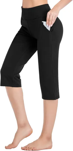 RIMLESS 7 Women's Yoga Pants with Pockets High Waist Stretch Pants Tummy Control Workout Pants