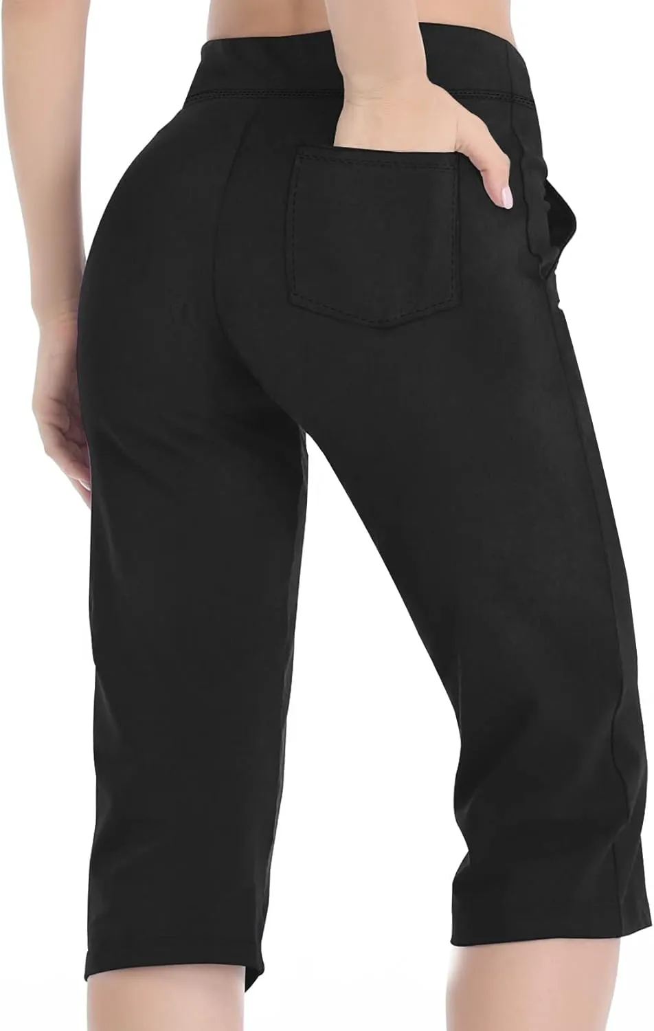 RIMLESS 7 Women's Yoga Pants with Pockets High Waist Stretch Pants Tummy Control Workout Pants