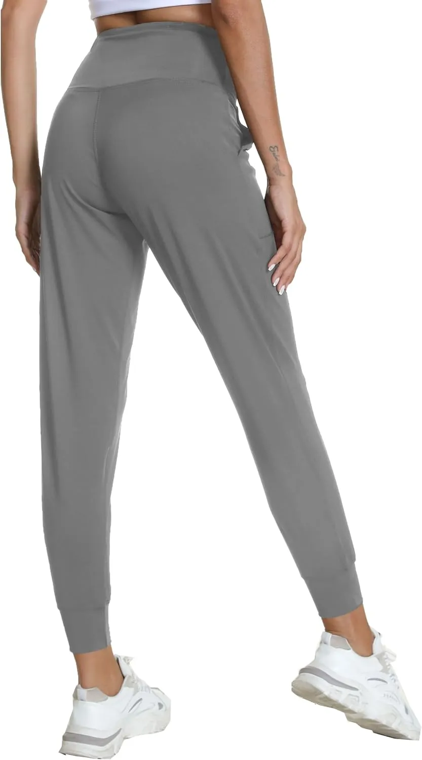 Rrosseyz Joggers Pants for Women-Quick Dry Sweatpants with Pockets for Travel Athletics Casual Outdoor
