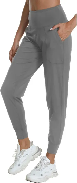 Rrosseyz Joggers Pants for Women-Quick Dry Sweatpants with Pockets for Travel Athletics Casual Outdoor