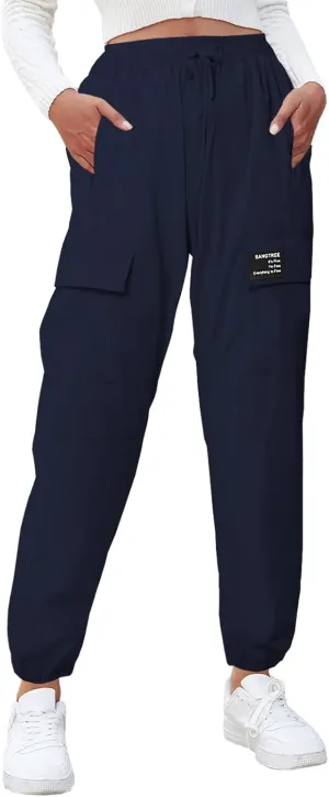 SANGTREE Girls & Women's Waterproof Outdoor Casual Cargo Jogger Pants
