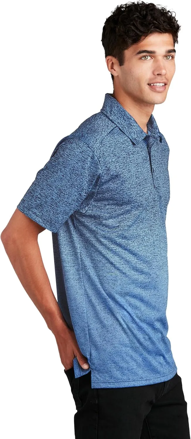 SPORT-TEK Ombre Heather Polo ST671