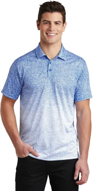 SPORT-TEK Ombre Heather Polo ST671