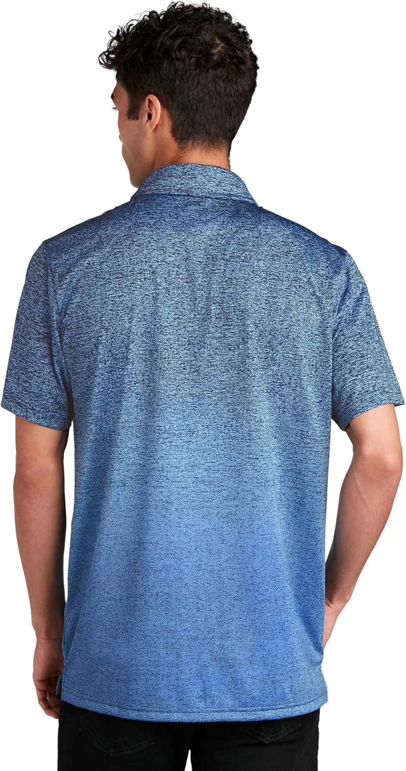 SPORT-TEK Ombre Heather Polo ST671