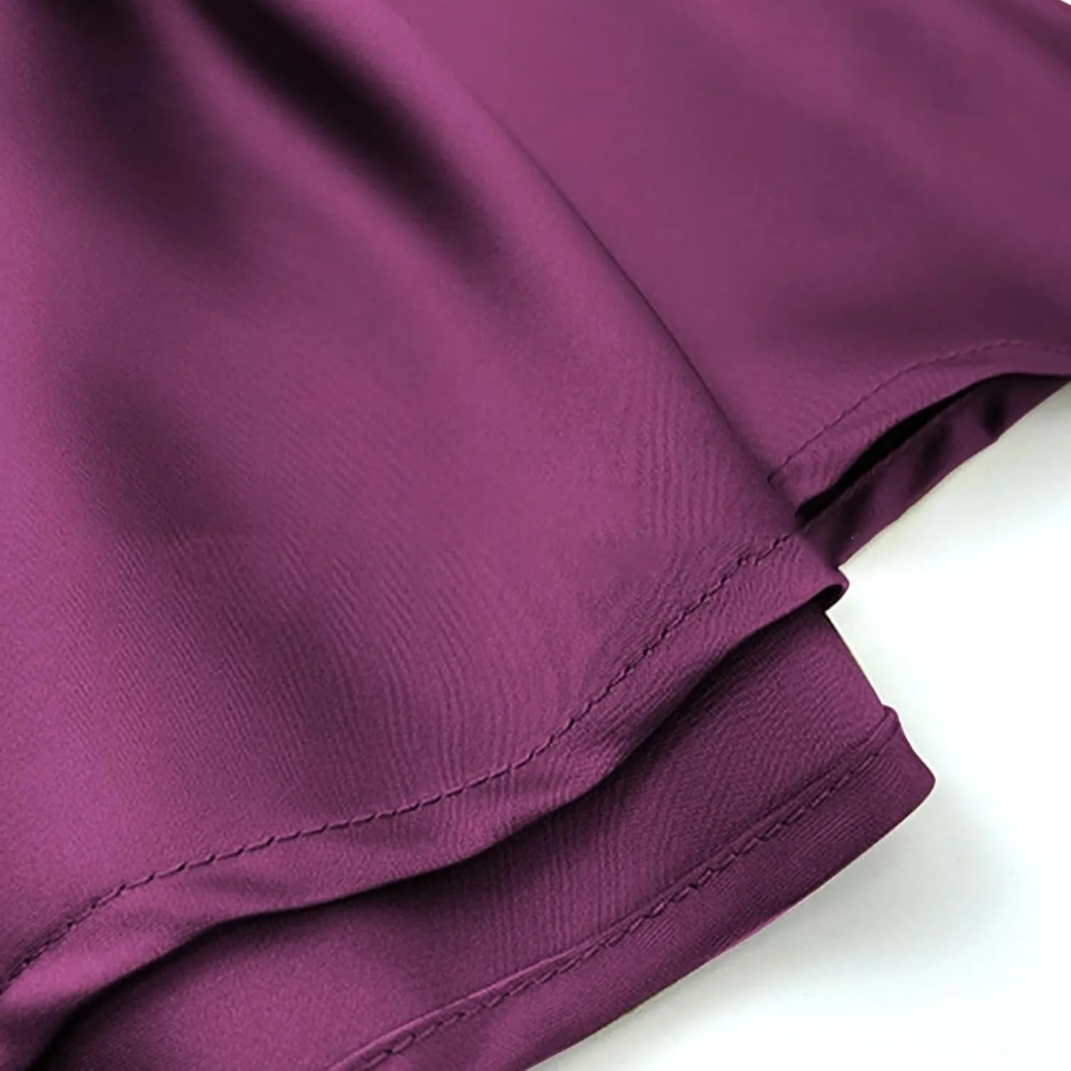 Summer Autumn Women's High Waist Fishtail Halter Skirt Pure Colour Silk Long Skirt Soft Coolred Women's Clothing