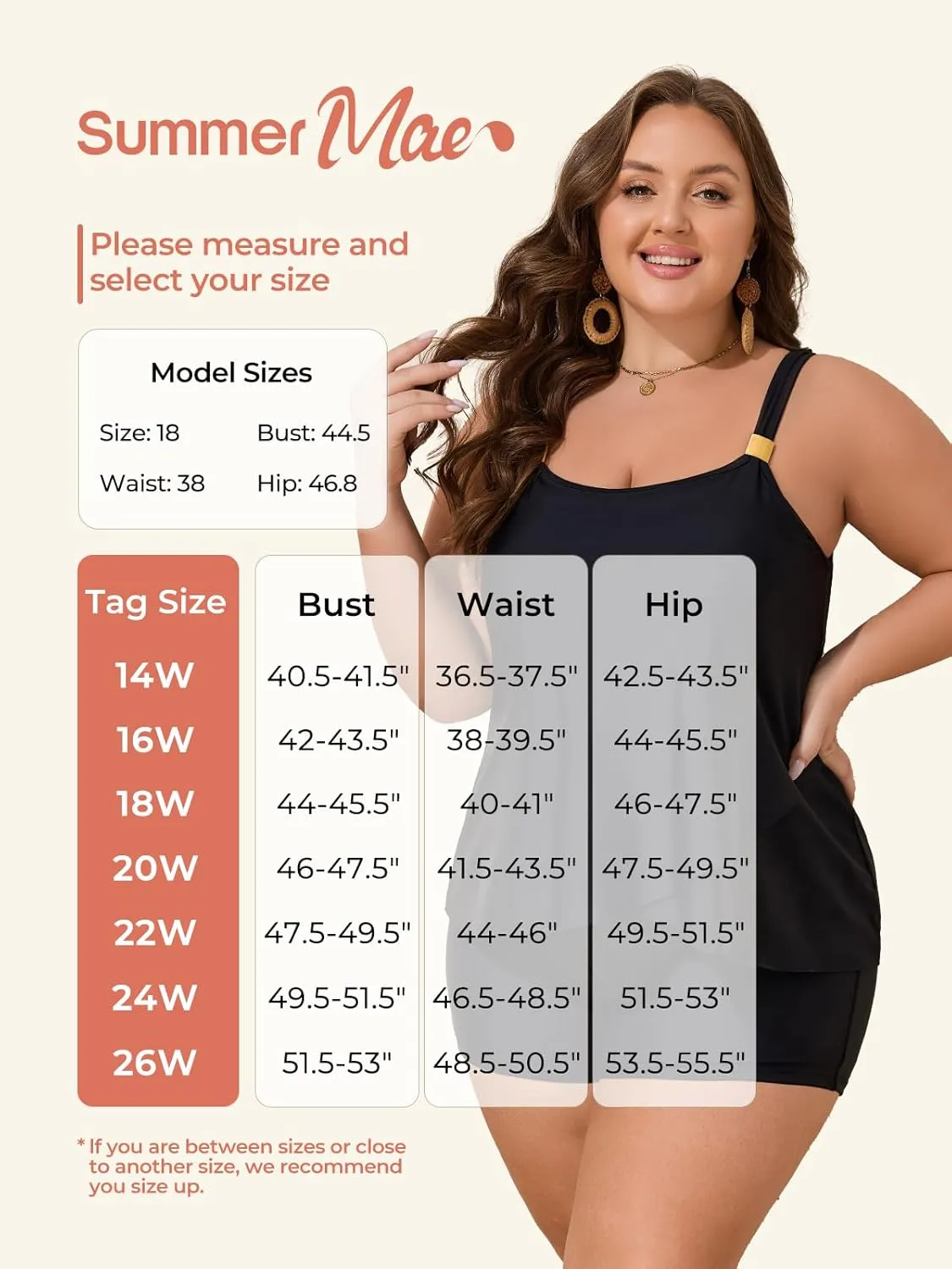 Summer Mae Plus Size Swimsuit Tankini for Women Two Piece Flowy Bathing Suit Ruffle Tummy Control Swimwear with Short