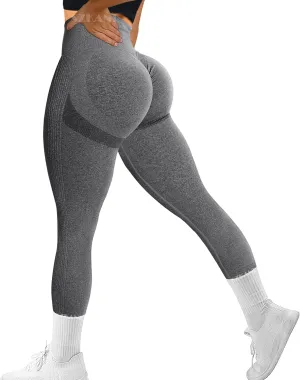 SZKANI Workout Leggings for Women Scrunch Butt Lifting Leggings Booty High Waist Yoga Pants Seamless Gym Tights